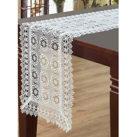 Flora White Lace Table Runner 40 x 135 cm Home & Garden Kings Warehouse 