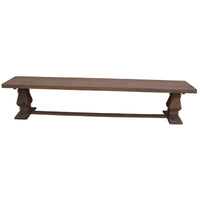 Florence 2pc Timber Dining Table Seat Bench 230cm French Provincial Pedestal Kings Warehouse 