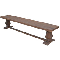 Florence Dining Table Seat Bench 230cm French Provincial Pedestal Solid Timber dining Kings Warehouse 