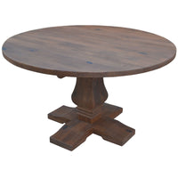 Florence Round Dining Table 135cm French Provincial Pedestal Solid Timber Wood dining Kings Warehouse 
