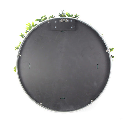 Flowering White Artificial Green Wall Disc UV Resistant 50cm (White Frame) Home & Garden Kings Warehouse 