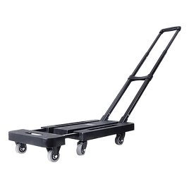 Foldable Hand Flatbed Trolley Cart 6 x 360 Degree Rotating Wheels with Maximum Load 200Kg Tools Kings Warehouse 