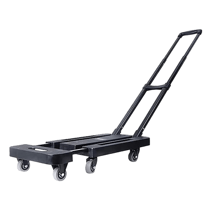 Foldable Hand Flatbed Trolley Cart 6 x 360 Degree Rotating Wheels with Maximum Load 200Kg Tools Kings Warehouse 