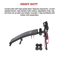 Foldable Incline Sit Up Bench for Home Gym Ab Workout Training Sports & Fitness Kings Warehouse 