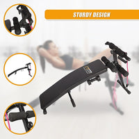 Foldable Incline Sit Up Bench for Home Gym Ab Workout Training Sports & Fitness Kings Warehouse 