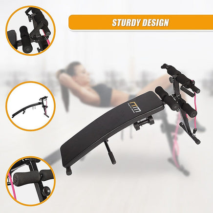 Foldable Incline Sit Up Bench for Home Gym Ab Workout Training Sports & Fitness Kings Warehouse 