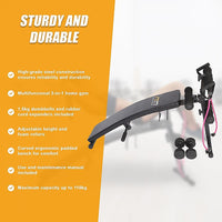Foldable Incline Sit Up Bench for Home Gym Ab Workout Training Sports & Fitness Kings Warehouse 