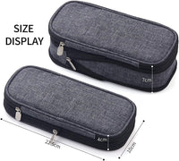 Foldable Large Capacity Pencil Bag for Youth School (Grey) Kings Warehouse 