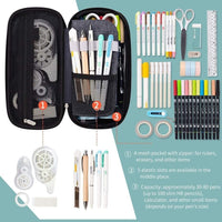 Foldable Large Capacity Pencil Bag for Youth School (Grey) Kings Warehouse 