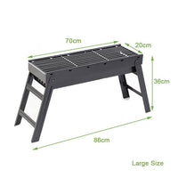 Foldable Portable BBQ Charcoal Grill Barbecue Camping Hibachi Picnic Large Home & Garden Kings Warehouse 