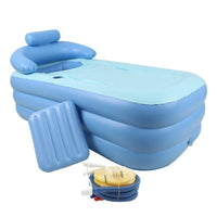 Foldable Portable Inflatable Blowup PVC Bath Tub Home Indoor Travel Spa Relaxing Kings Warehouse 