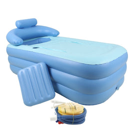 Foldable Portable Inflatable Blowup PVC Bath Tub Home Indoor Travel Spa Relaxing Kings Warehouse