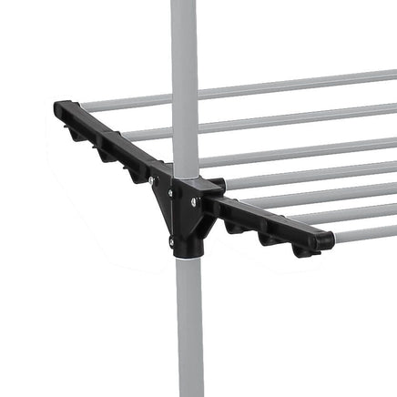 Folding 3 Tier Clothes Laundry Drying Rack with Stainless Steel Tubes for Indoor & Outdoor Home Home & Garden Kings Warehouse 