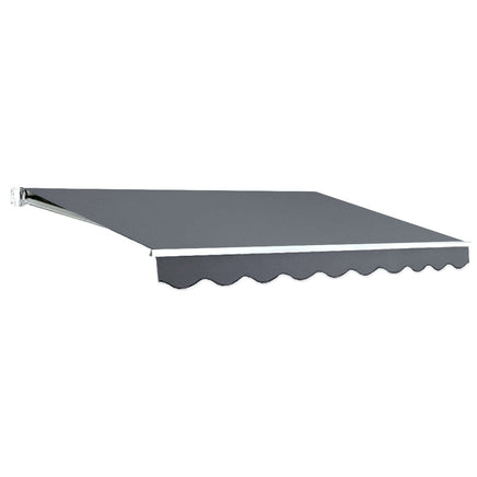 Folding Arm Awning Outdoor Awning Retractable Sunshade 2.5Mx2M Grey Kings Warehouse 