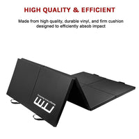 Folding Black Exercise Mat – Gymnastics, Martial Arts, Yoga, Karate & Judo Training Sports & Fitness Kings Warehouse 