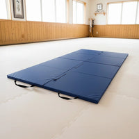 Folding Blue Exercise Mat – Gymnastics, Martial Arts, Yoga, Karate & Judo Training Sports & Fitness Kings Warehouse 