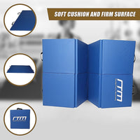 Folding Blue Exercise Mat – Gymnastics, Martial Arts, Yoga, Karate & Judo Training Sports & Fitness Kings Warehouse 