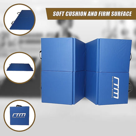 Folding Blue Exercise Mat – Gymnastics, Martial Arts, Yoga, Karate & Judo Training Sports & Fitness Kings Warehouse 