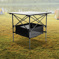 Folding Collapsible Camping Table Caravan RV Heavy Duty Steel & Aluminium Appliances KingsWarehouse 