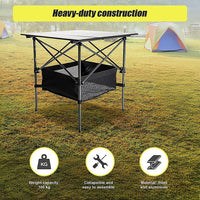 Folding Collapsible Camping Table Caravan RV Heavy Duty Steel & Aluminium Appliances KingsWarehouse 