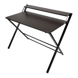 Folding Desk with Shelf Computer Laptop PC Table Side Home Office Furniture Furniture Kings Warehouse 
