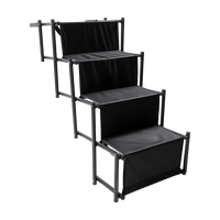 Folding Pet Dog Car Boot Access Steps Ladder Stairs Strong Lightweight Pet Care Kings Warehouse 