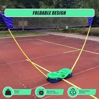 Folding Portable Badminton Combo Set Volleyball Net Outdoor Sports Gift & Novelty Kings Warehouse 