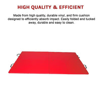 Folding Red Exercise Mat – Gymnastics, Martial Arts, Yoga, Karate & Judo Training Sports & Fitness Kings Warehouse 