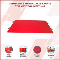 Folding Red Exercise Mat – Gymnastics, Martial Arts, Yoga, Karate & Judo Training Sports & Fitness Kings Warehouse 