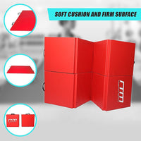 Folding Red Exercise Mat – Gymnastics, Martial Arts, Yoga, Karate & Judo Training Sports & Fitness Kings Warehouse 