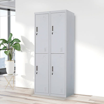 Four-Door Office Gym Shed Storage Locker Furniture Kings Warehouse 
