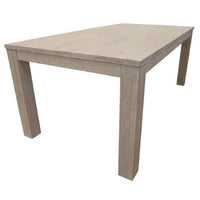 Foxglove Dining Table 150cm Solid Mt Ash Wood Home Dinner Furniture - White dining Kings Warehouse 