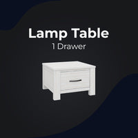 Foxglove Lamp Table 60cm Coffee Side Laptop Desk Bedside Sofa End - White Kings Warehouse 