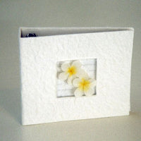 Frangipani DVD CD Disc Storage Album Cream Mulberry paper with Frangipani's - Holds 20 Discs Kings Warehouse 