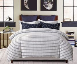 Fred 100% cotton reversible quilt cover set-king size Home & Garden Kings Warehouse 
