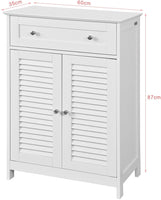 Freestanding Storage Cabinet with Doors/Drawer 60x87x35 cm Home & Garden Kings Warehouse 