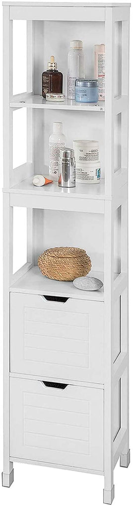 Freestanding Tall Cabinet with Standing Shelves and Drawers Home & Garden Kings Warehouse 