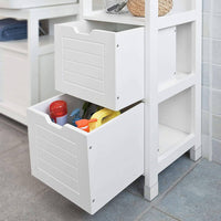 Freestanding Tall Cabinet with Standing Shelves and Drawers Home & Garden Kings Warehouse 