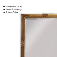 French Provincial Ornate Mirror - Country Gold - Medium 70cm x 170cm Kings Warehouse 