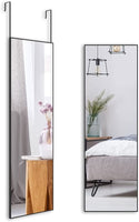 Full-Length Door Mirror Long Standing for Bedroom and Bathroom (152 x 46cm, Black) Kings Warehouse 