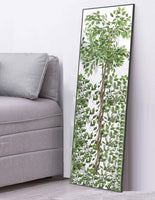 Full-Length Mirror Long Standing for Bedroom and Bathroom (106 x 35 cm, Black) Kings Warehouse 