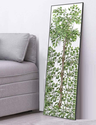 Full-Length Mirror Long Standing for Bedroom and Bathroom (106 x 35 cm, Black) Kings Warehouse 