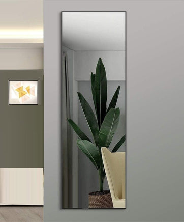 Full-Length Mirror Long Standing for Bedroom and Bathroom (106 x 35 cm, Black) Kings Warehouse 