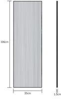 Full-Length Mirror Long Standing for Bedroom and Bathroom (106 x 35 cm, Black) Kings Warehouse 