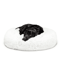 Fur King "Aussie" Calming Dog Bed - White - 100 CM - Large Kings Warehouse 