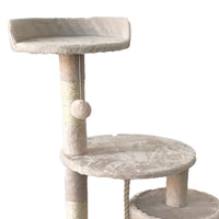 Furtastic 110cm Cat Tree Scratching Post - Beige Kings Warehouse 