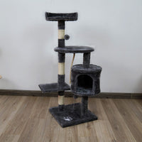 Furtastic 110cm Cat Tree Scratching Post - Dark Grey Kings Warehouse 