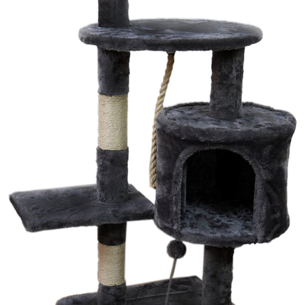 Furtastic 110cm Cat Tree Scratching Post - Dark Grey Pet Care Kings Warehouse 