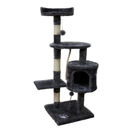 Furtastic 110cm Cat Tree Scratching Post - Dark Grey Pet Care Kings Warehouse 