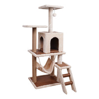 Furtastic 125cm Cat Tree Scratching Post - Beige Kings Warehouse 